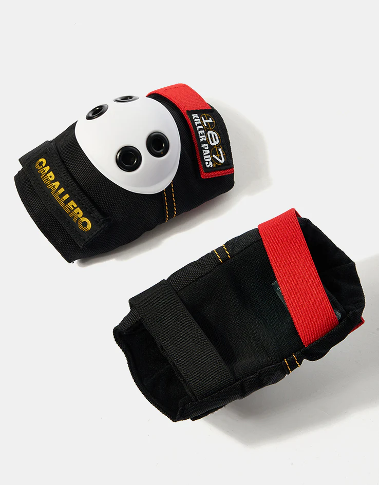 187 Killer Pads Caballero Dragon Signature Six Pack Pad Set - Black/Red/Gold - Image 4