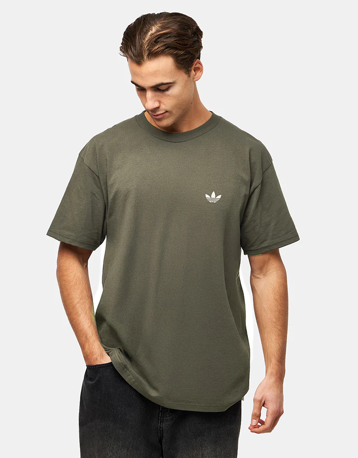adidas 4.0 Logo T-Shirt - Olive Strata - Image 2