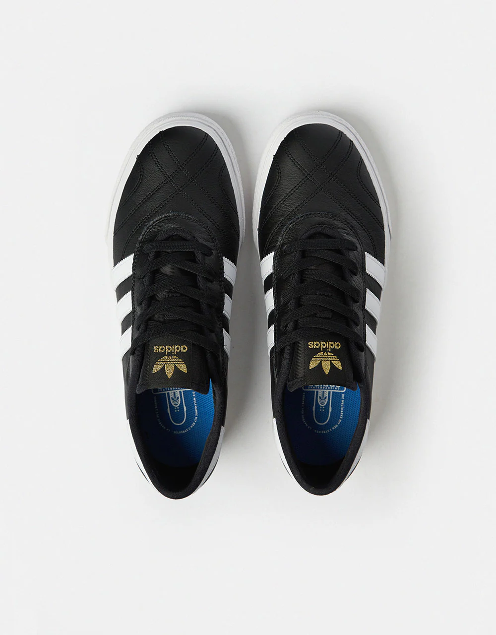 adidas Adi Ease Skate Shoes - Core Black/White/Gold Metallic - Image 2