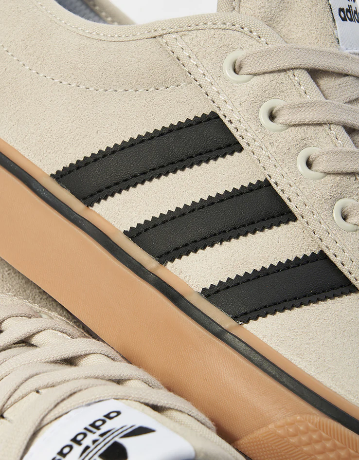 adidas Adi Ease Skate Shoes - Crystal White/Core Black/Gum - Image 6