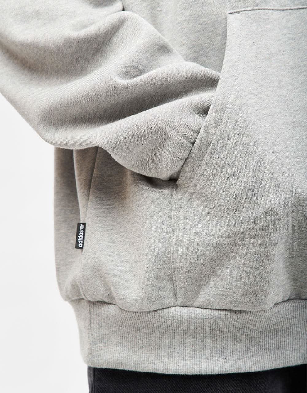 Adidas Breakthru Pullover Hoodie - Medium Grey Heather/Team Royal Blue - Image 4