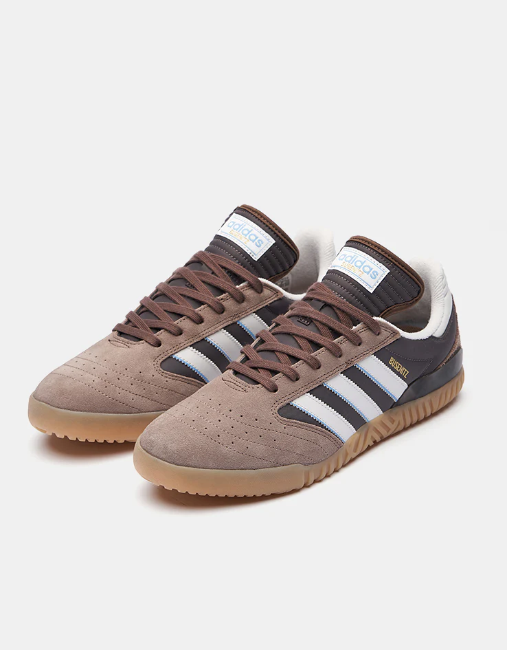 adidas Busenitz Indoor Super Skate Shoes - Earth Strata/Crystal White/Charcoal - Image 3