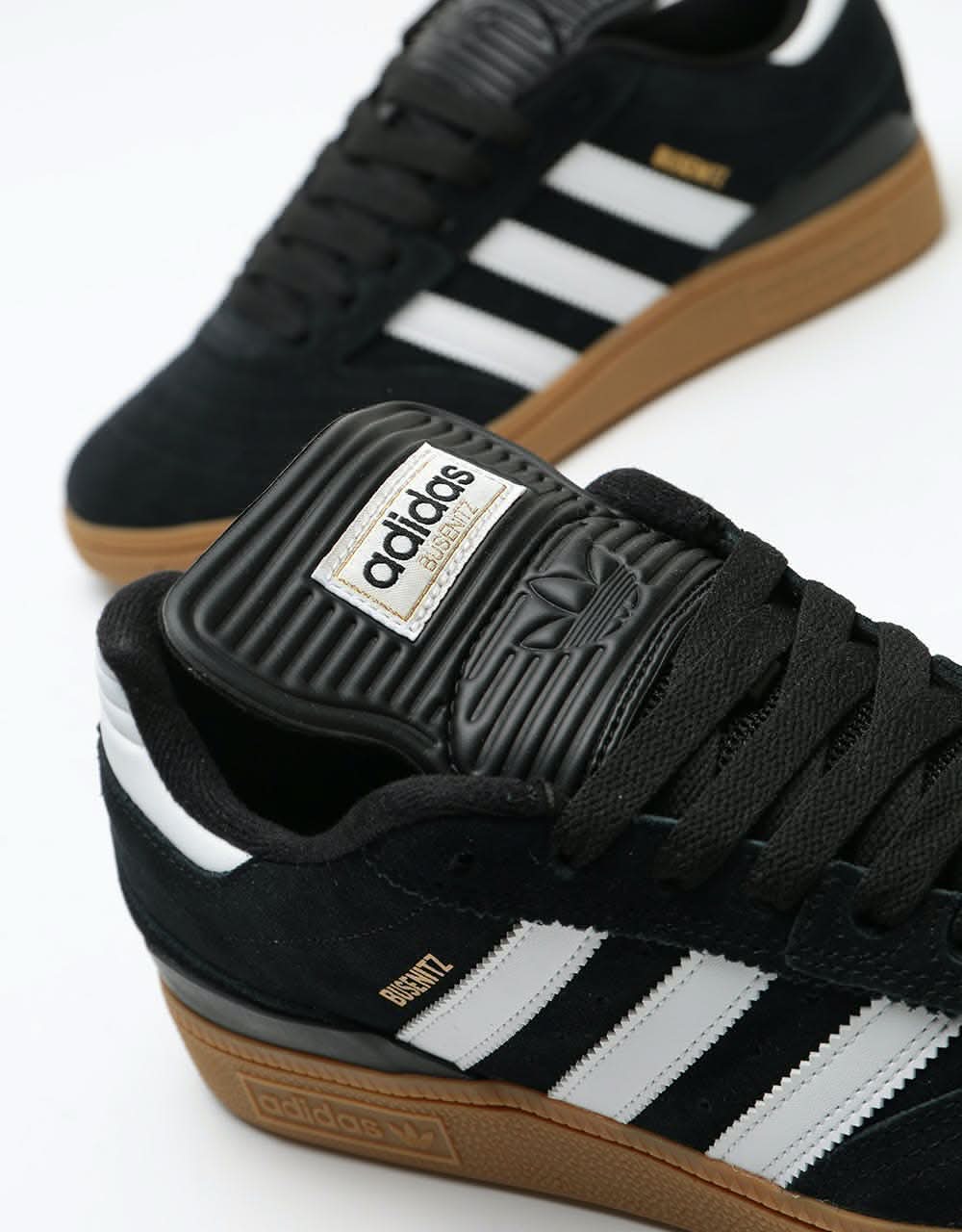 adidas Busenitz Pro Skate Shoes - Black/Running White/Metallic Gold - Image 5
