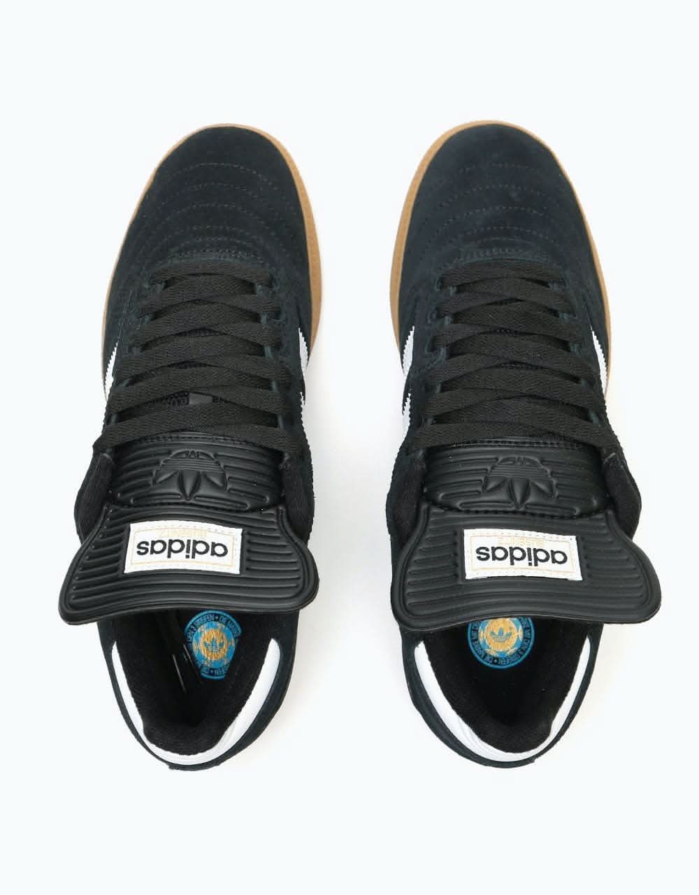 adidas Busenitz Pro Skate Shoes - Black/Running White/Metallic Gold - Image 6