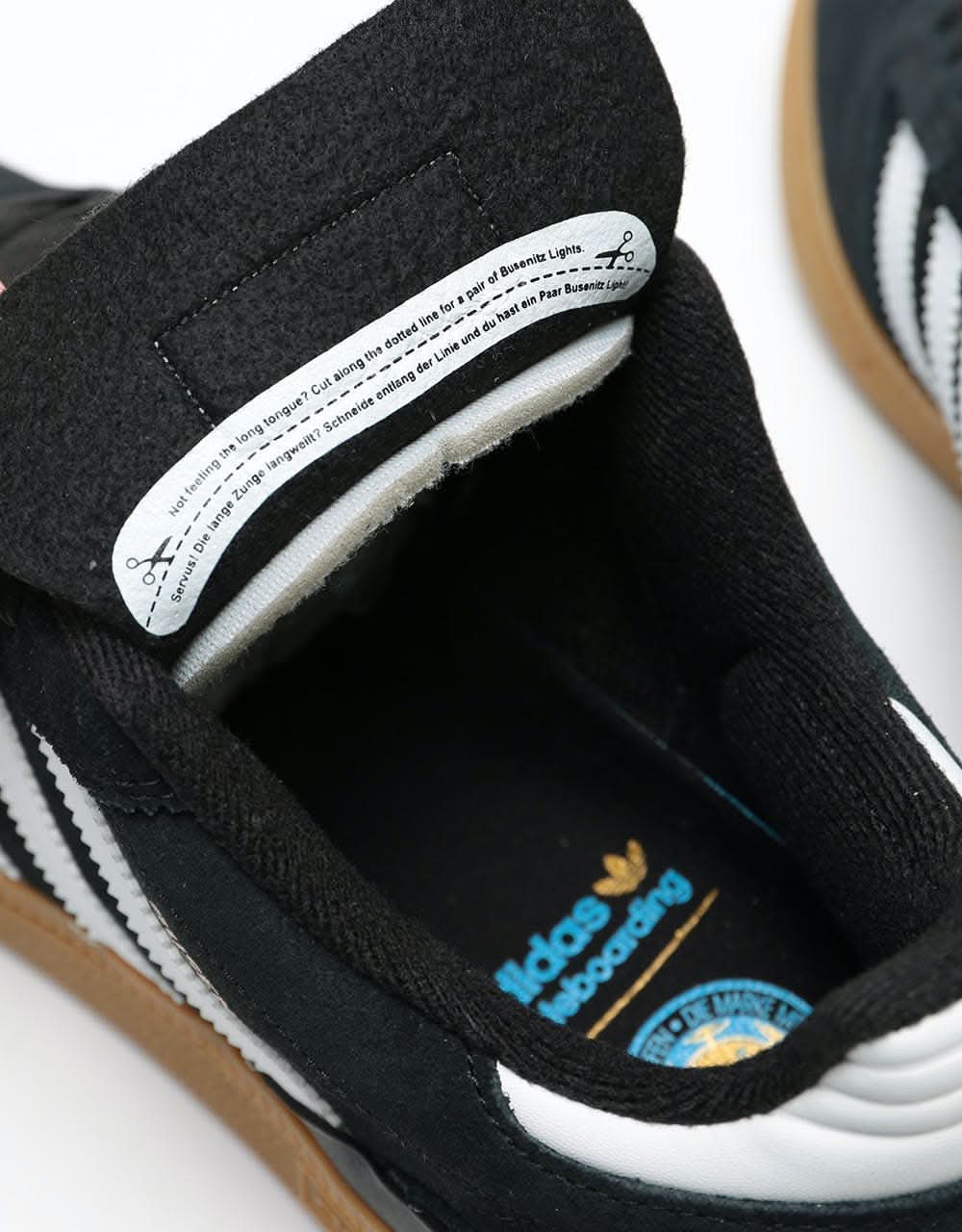adidas Busenitz Pro Skate Shoes - Black/Running White/Metallic Gold - Image 7