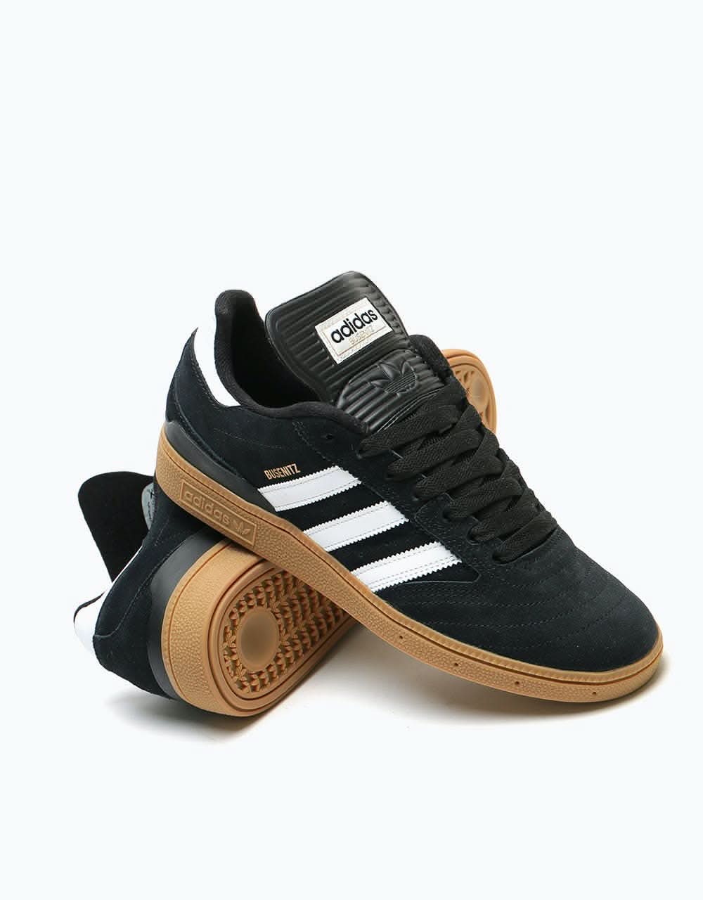 adidas Busenitz Pro Skate Shoes - Black/Running White/Metallic Gold - Image 8