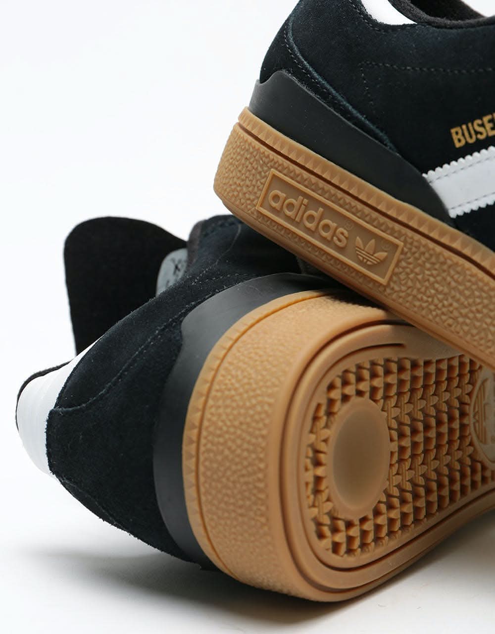 adidas Busenitz Pro Skate Shoes - Black/Running White/Metallic Gold - Image 9