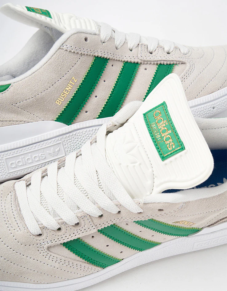adidas Busenitz Skate Shoes - Crystal White/Crystal White/Gold Metallic - Image 7