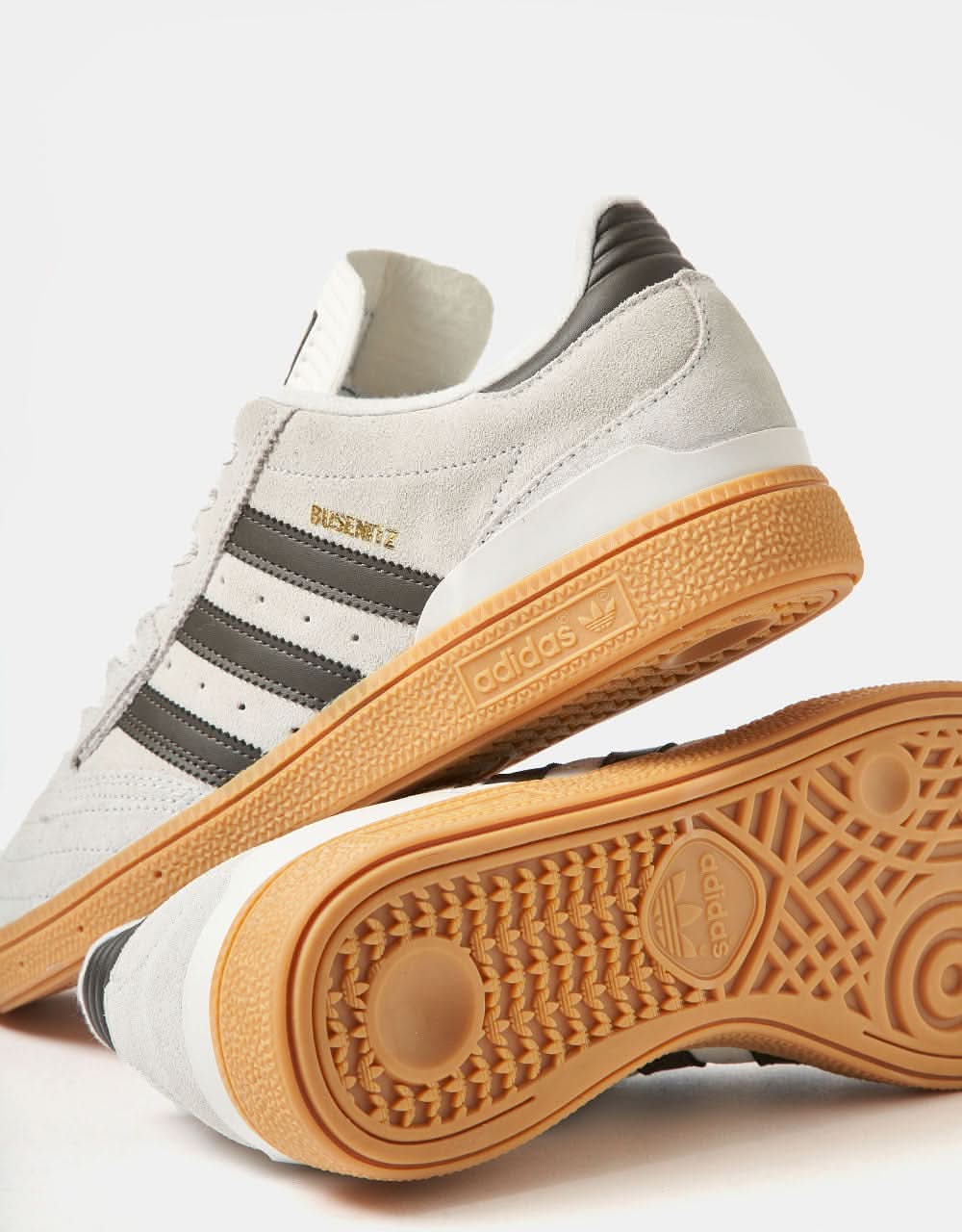 adidas Busenitz Skate Shoes - Crystal White/Shadow Olive/Gum - Image 5