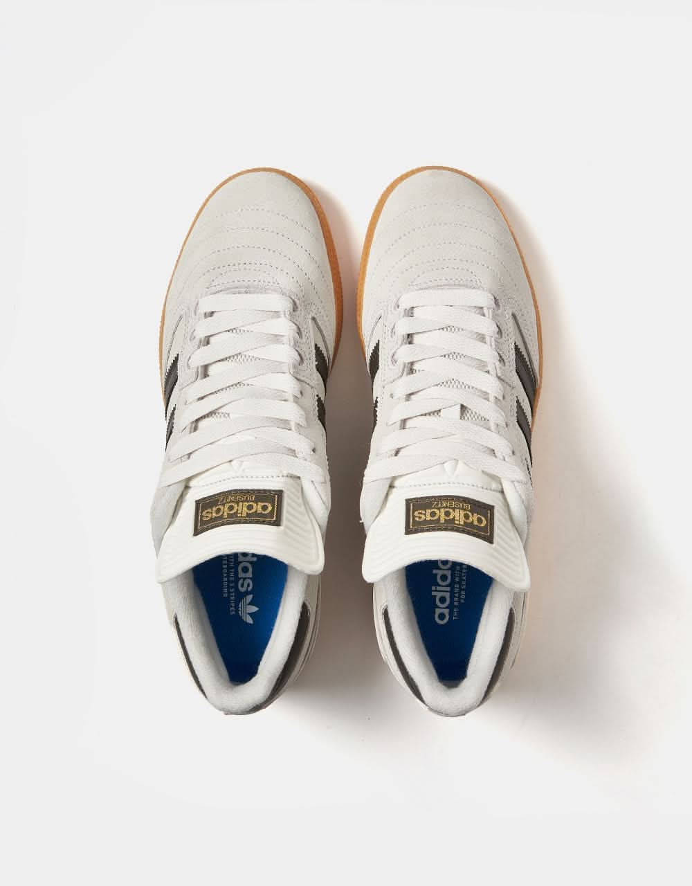 adidas Busenitz Skate Shoes - Crystal White/Shadow Olive/Gum - Image 7