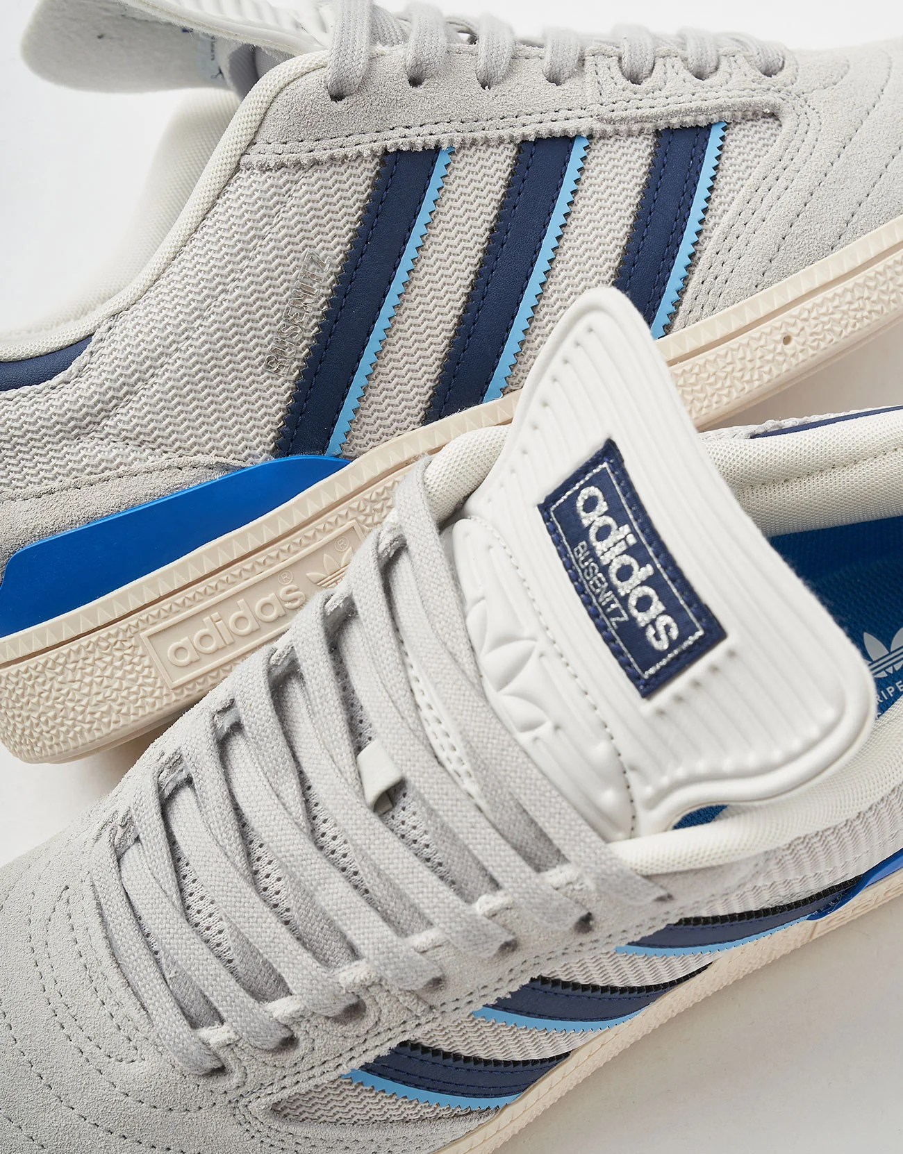 adidas Busenitz Skate Shoes - Grey/Dark Blue/Chalk White - Image 5