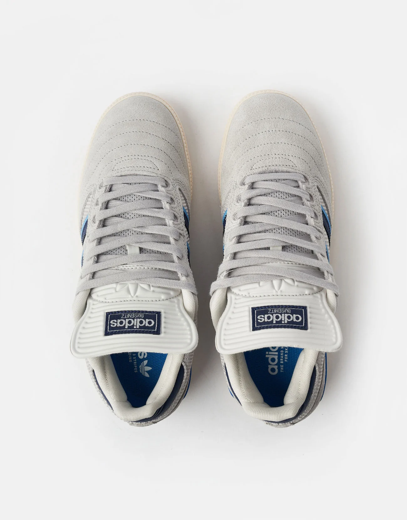 adidas Busenitz Skate Shoes - Grey/Dark Blue/Chalk White - Image 7