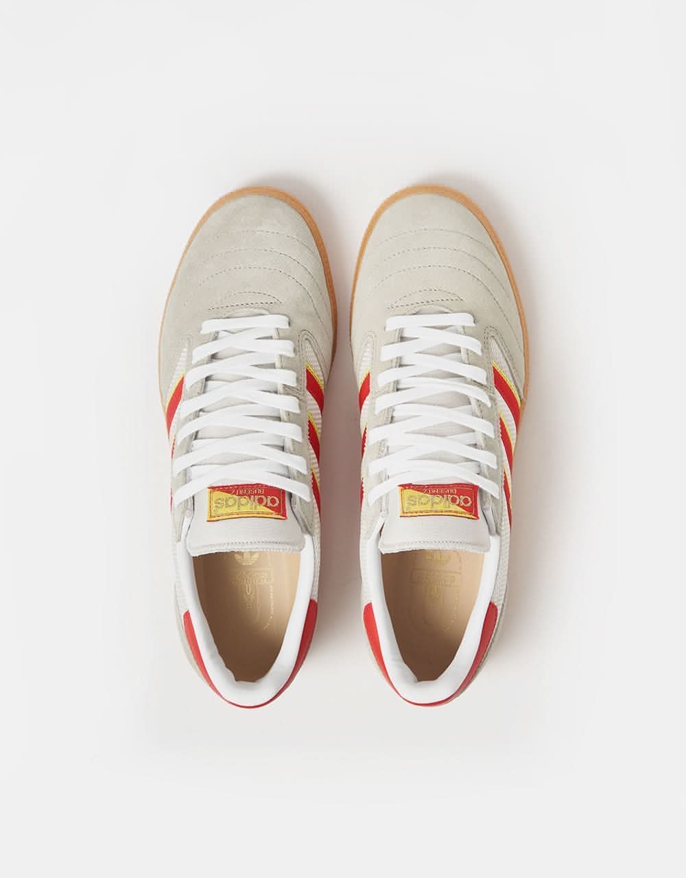 adidas Busenitz Vintage Skate Shoes - Feather Grey/Red/Orbit Grey - Image 6