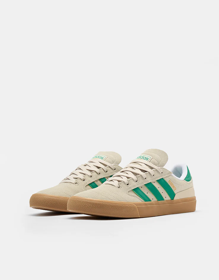 adidas Busenitz Vulc II Skate Shoes - Alumina/Court Green/Gum - Image 3