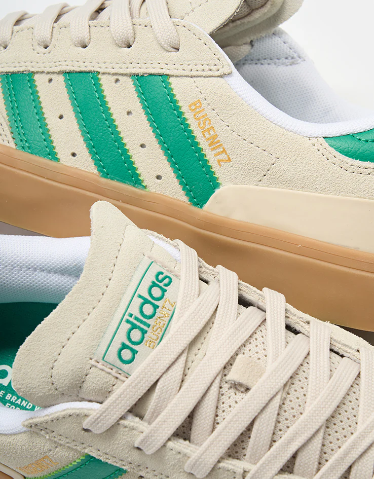 adidas Busenitz Vulc II Skate Shoes - Alumina/Court Green/Gum - Image 5