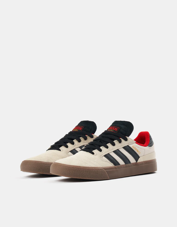 adidas Busenitz Vulc II Skate Shoes - Clear Brown/Core Black/Gum - Image 3