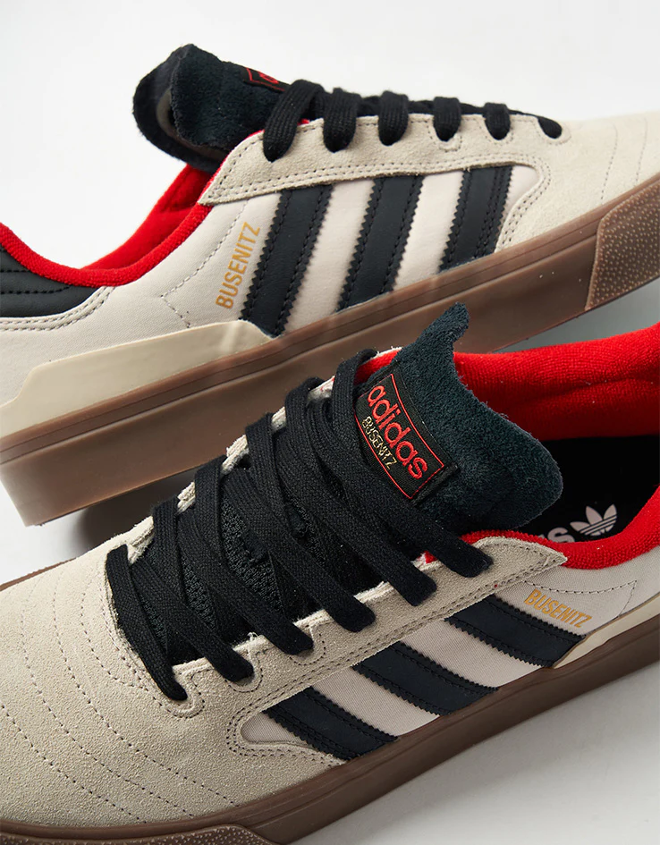 adidas Busenitz Vulc II Skate Shoes - Clear Brown/Core Black/Gum - Image 5