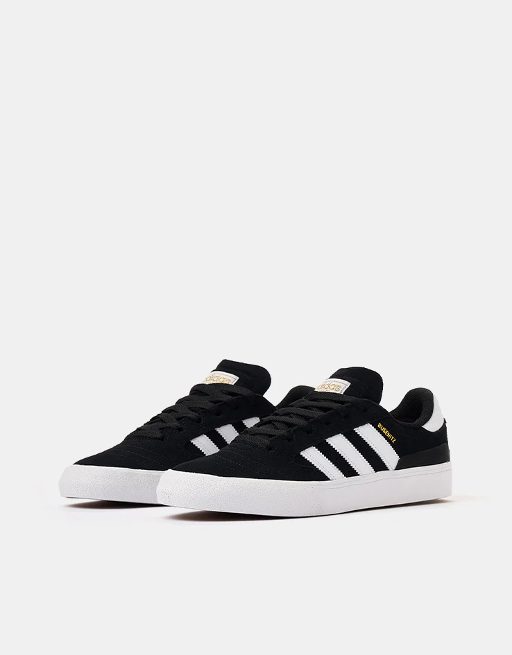 Adidas Busenitz Vulc II Skate Shoes - Core Black/White/Gum - Image 3