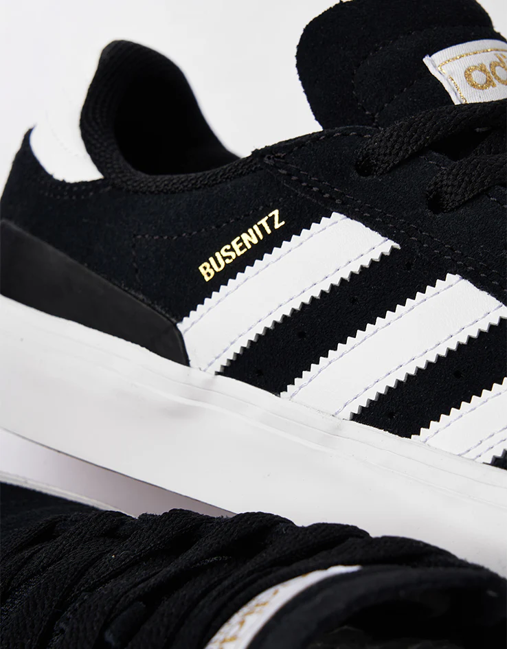 Adidas Busenitz Vulc II Skate Shoes - Core Black/White/Gum - Image 6