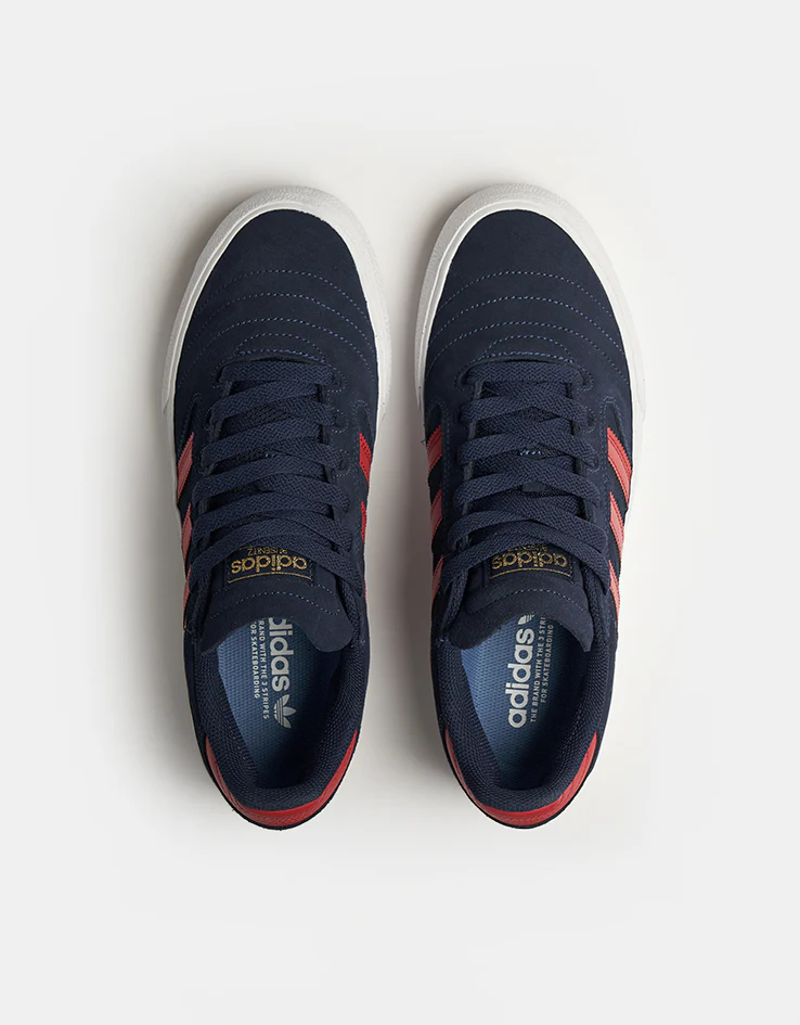 adidas Busenitz Vulc II Skate Shoes - Dark Blue/Better Scarlet/Gold Metallic - Image 2