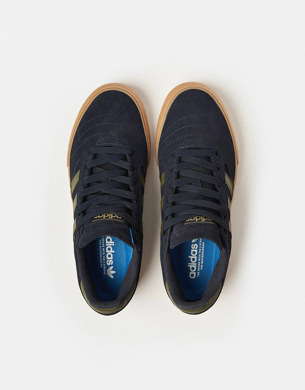 adidas Busenitz Vulc II Skate Shoes - Legend Ink/Olive Strata/Gold Metallic - Image 3