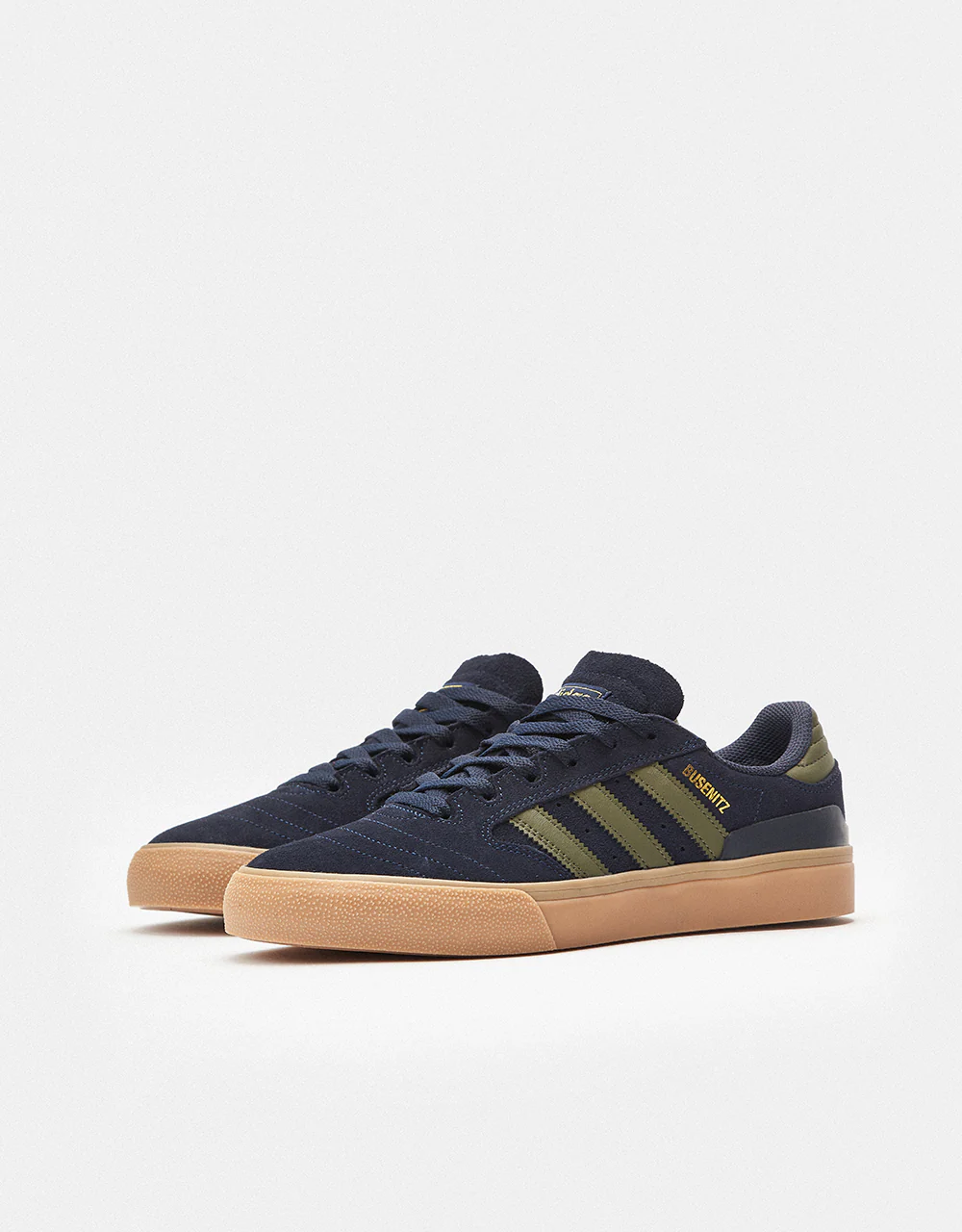 adidas Busenitz Vulc II Skate Shoes - Legend Ink/Olive Strata/Gold Metallic - Image 4