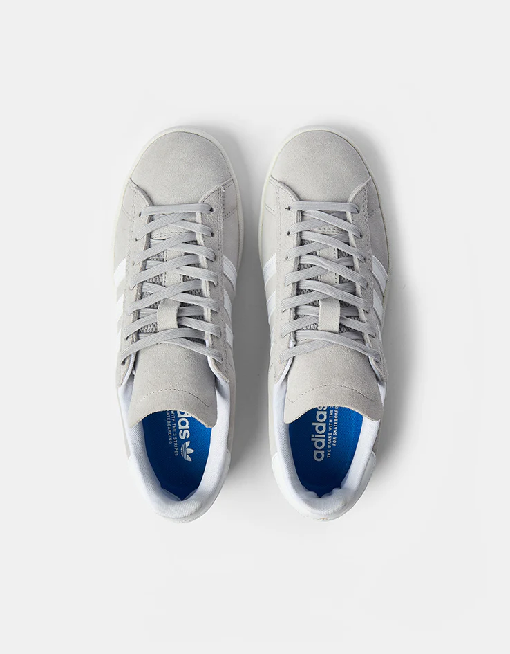 adidas Campus ADV Skate Shoes - Grey/Cloud White/Gold Metallic - Image 7