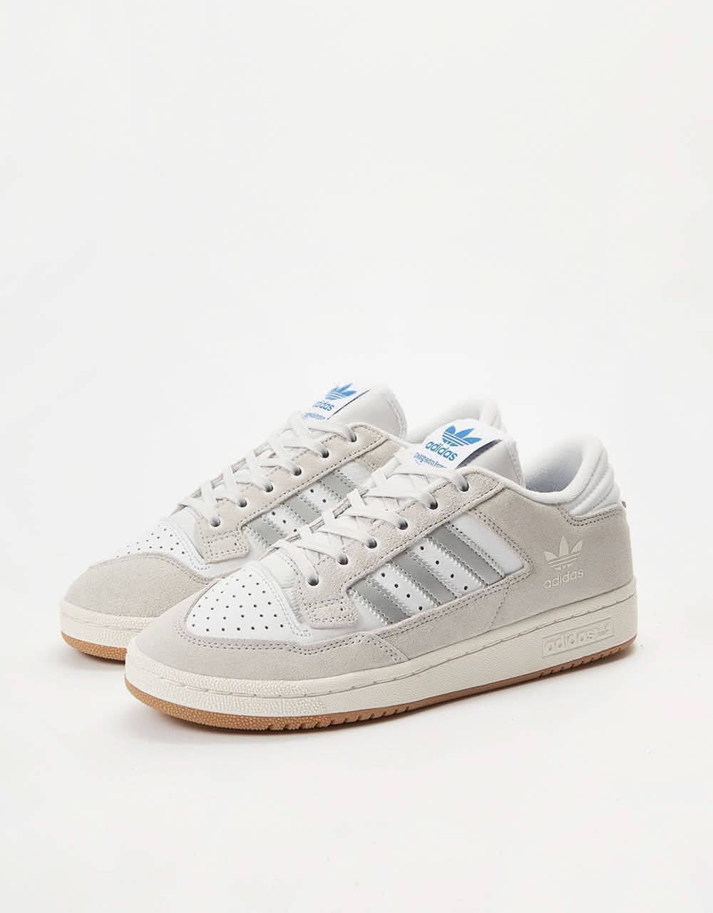 adidas Centennial 85 Low ADV Skate Shoes - Crystal White/Matte Silver/White - Image 3