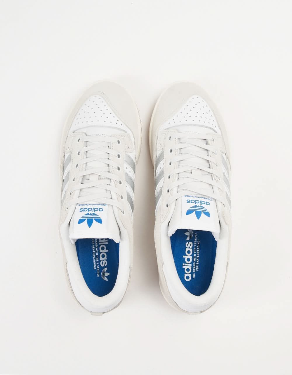 adidas Centennial 85 Low ADV Skate Shoes - Crystal White/Matte Silver/White - Image 5