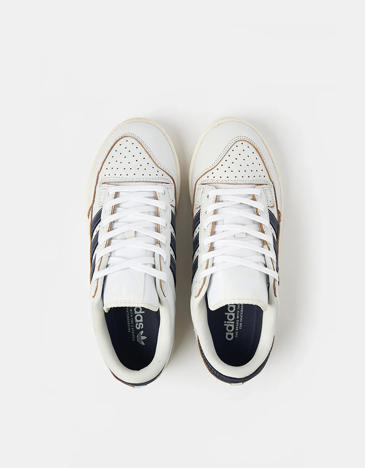 adidas Centennial 85 Low ADV Skate Shoes - Crystal White/Shadow Navy/Off White - Image 2