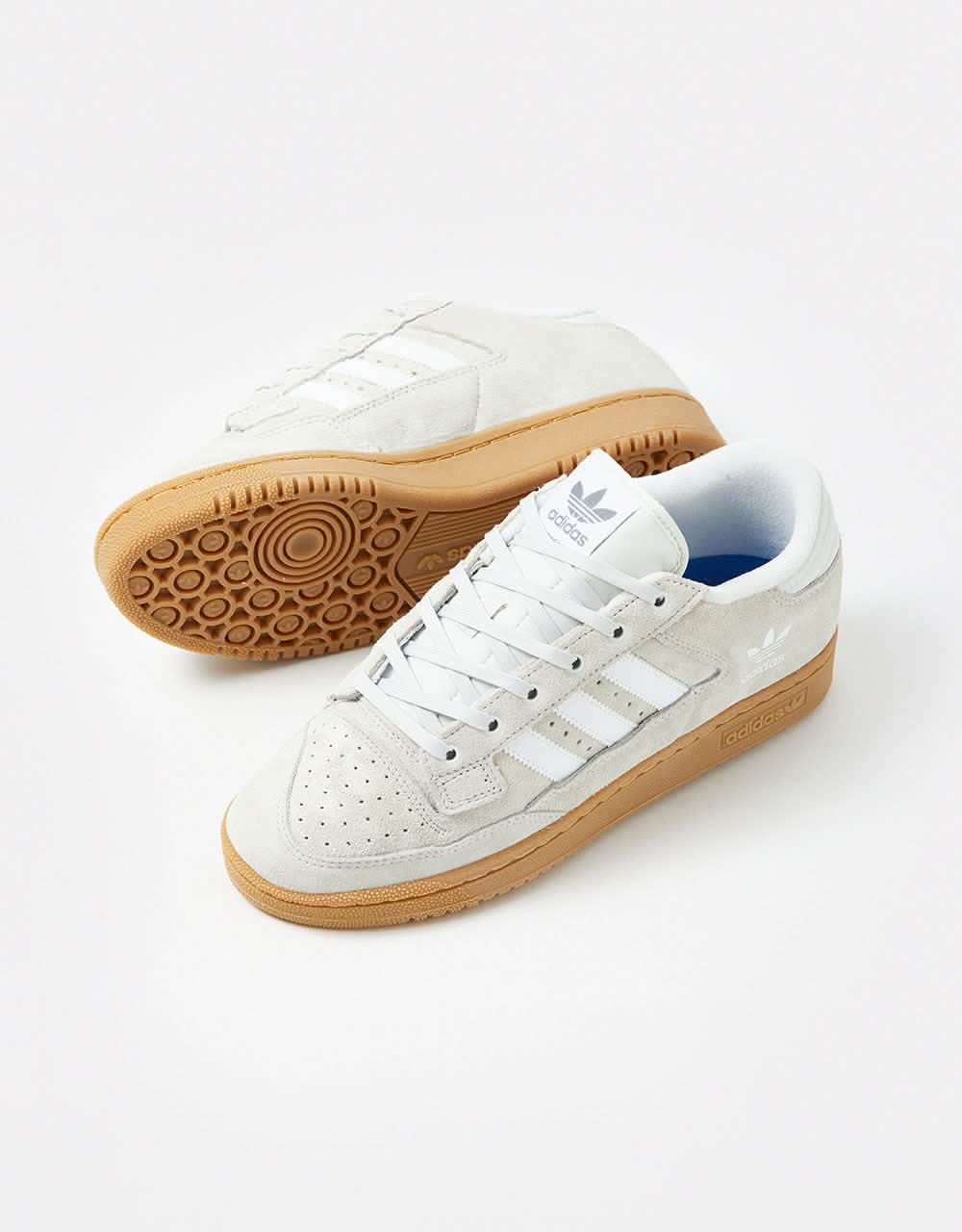 adidas Centennial 85 Low ADV Skate Shoes - Crystal White/White/Gum - Image 2