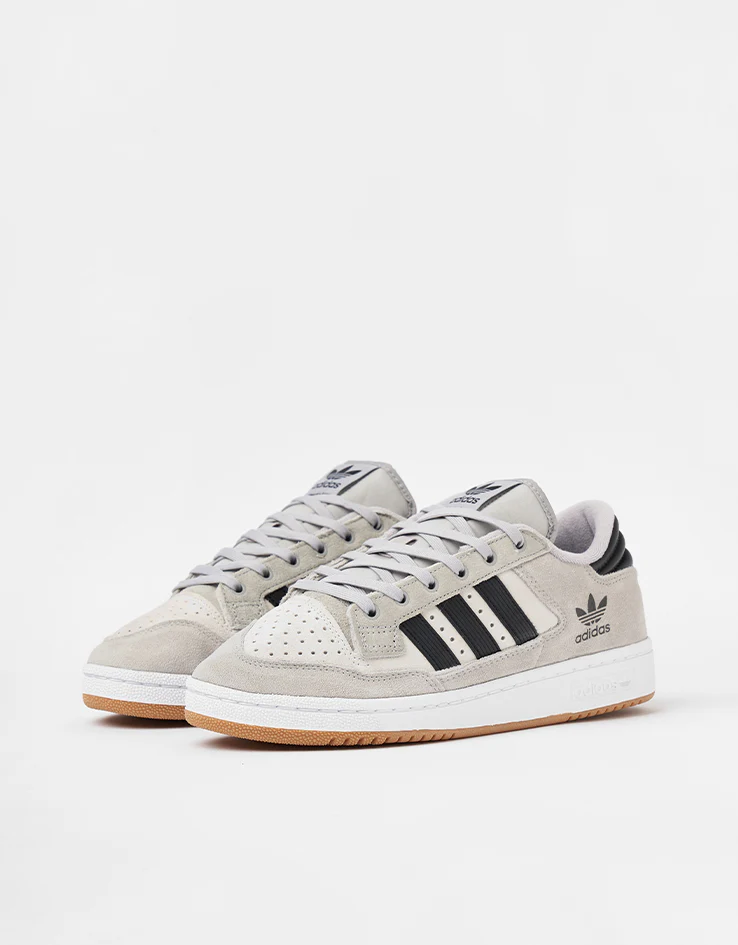 adidas Centennial 85 Low ADV Skate Shoes - Grey/Core Black/Crystal White - Image 3