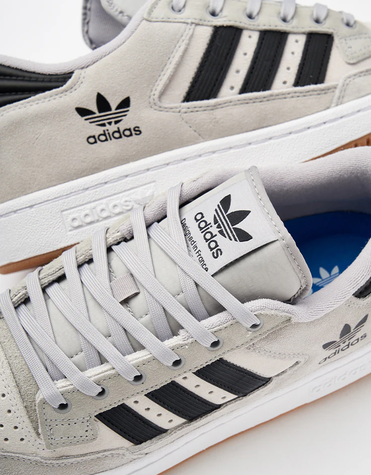 adidas Centennial 85 Low ADV Skate Shoes - Grey/Core Black/Crystal White - Image 6