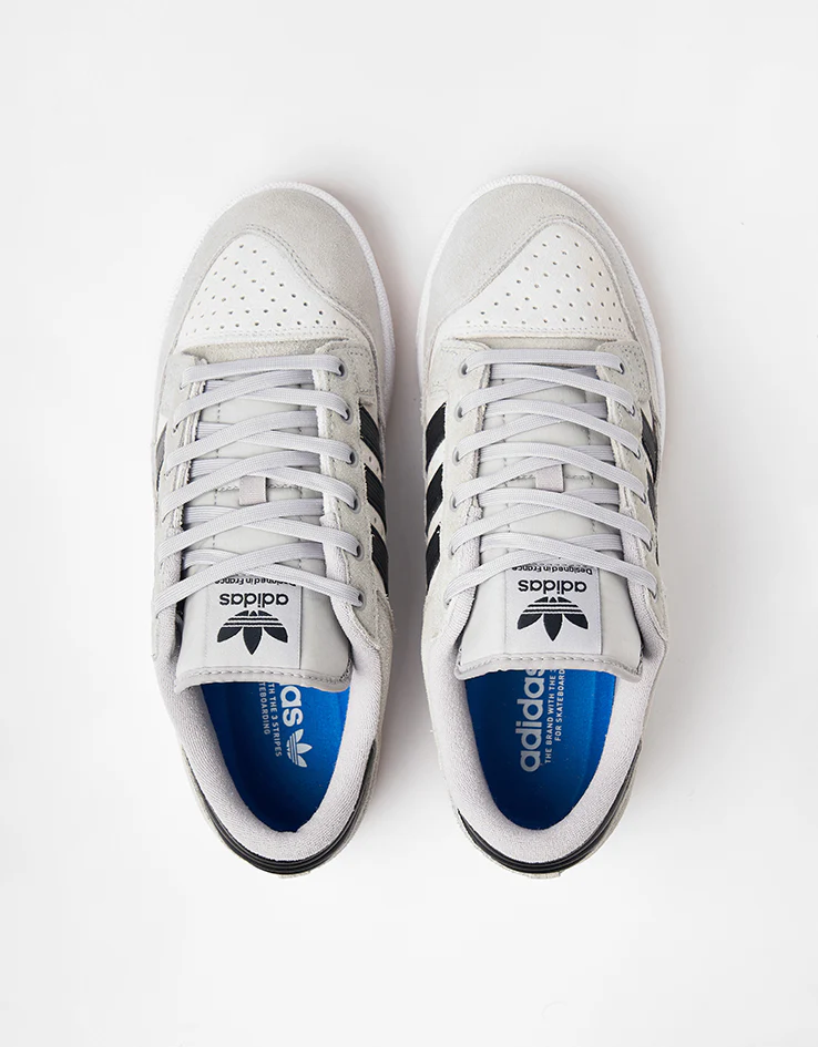 adidas Centennial 85 Low ADV Skate Shoes - Grey/Core Black/Crystal White - Image 8