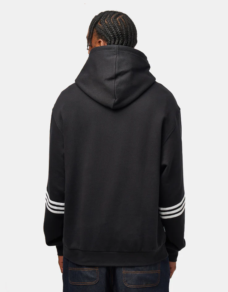 adidas Classic Pullover Hoodie - Black/White - Image 2