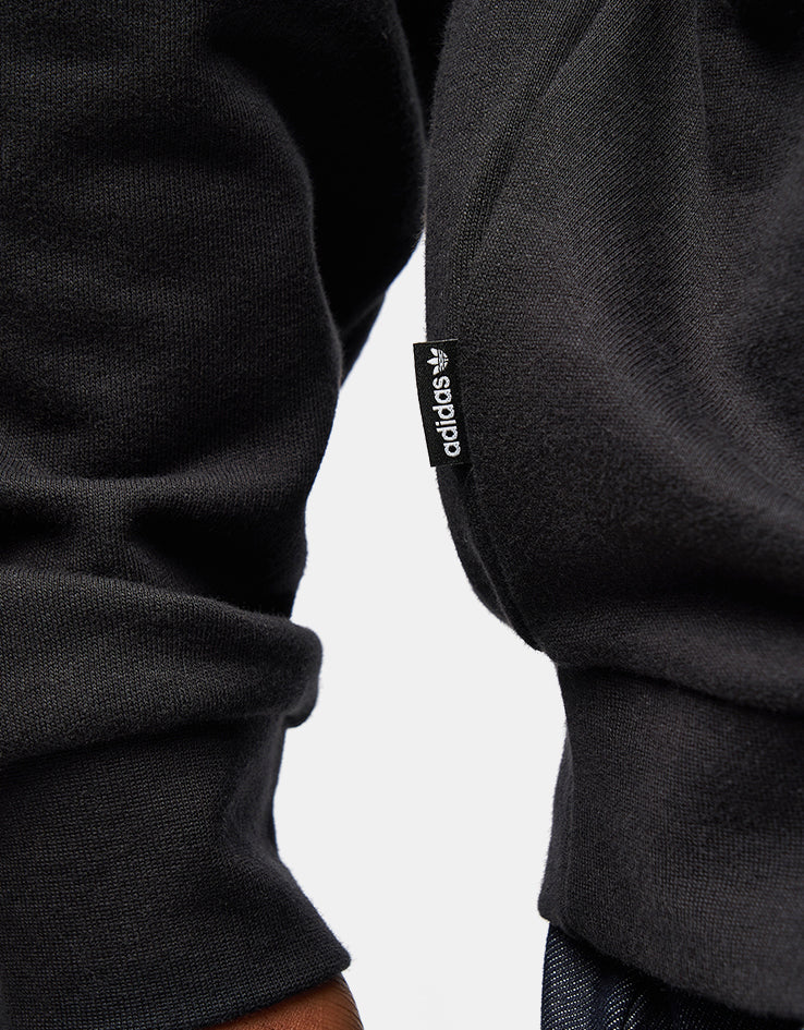 adidas Classic Pullover Hoodie - Black/White - Image 4