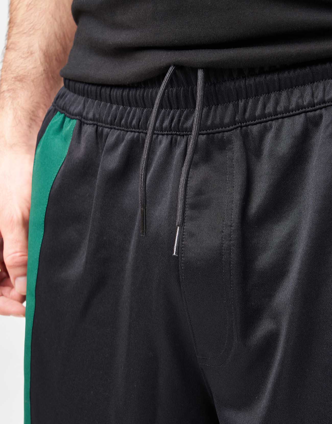 adidas Football Shorts - Black/Dark Green/White - Image 4