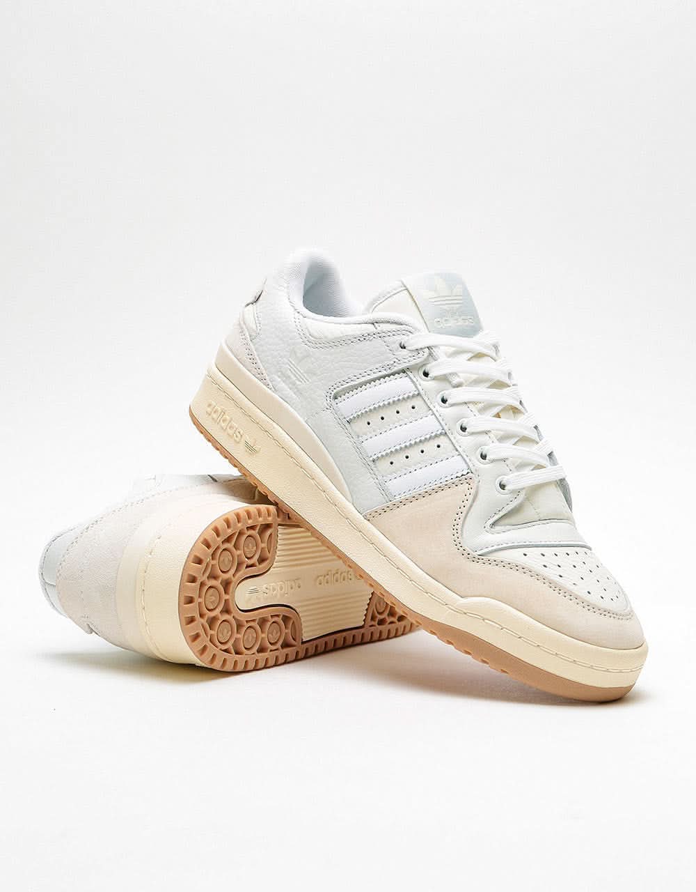 adidas Forum 84 Low ADV Skate Shoes - Chalk White/White/Cloud White - Image 9