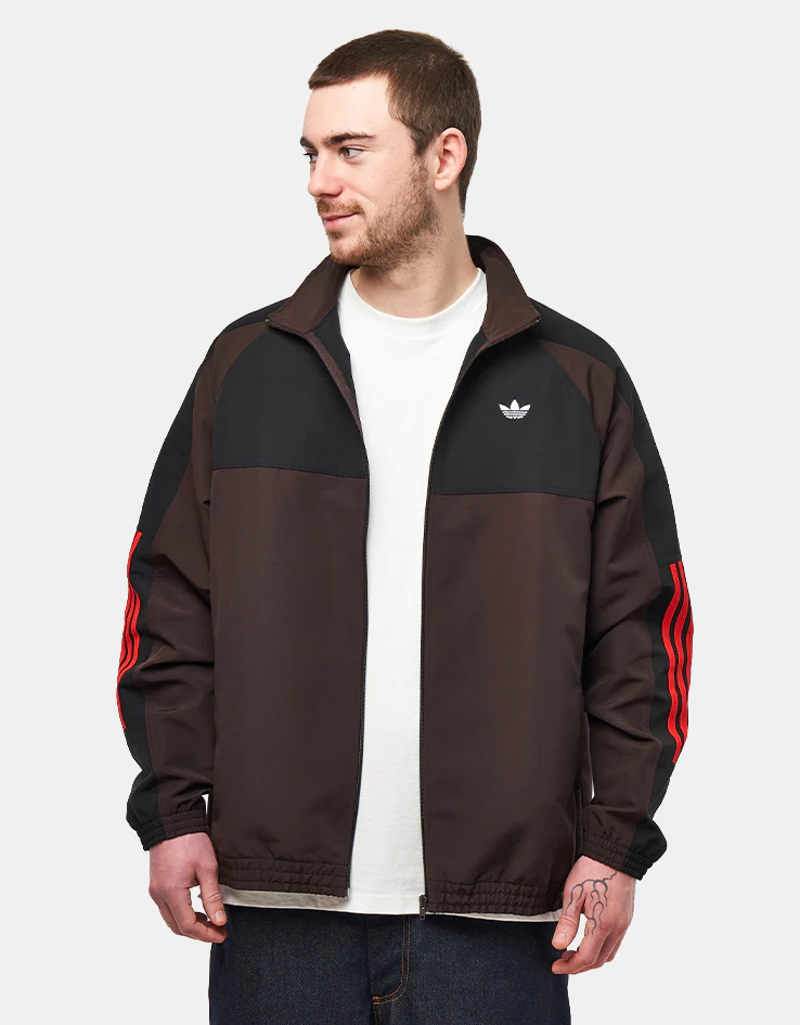adidas Gatsele Track Jacket - Coffee/White/Black - Image 2