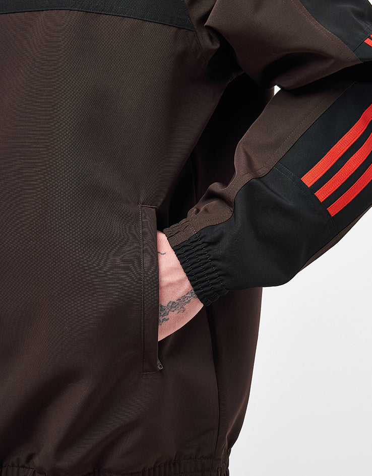 adidas Gatsele Track Jacket - Coffee/White/Black - Image 5