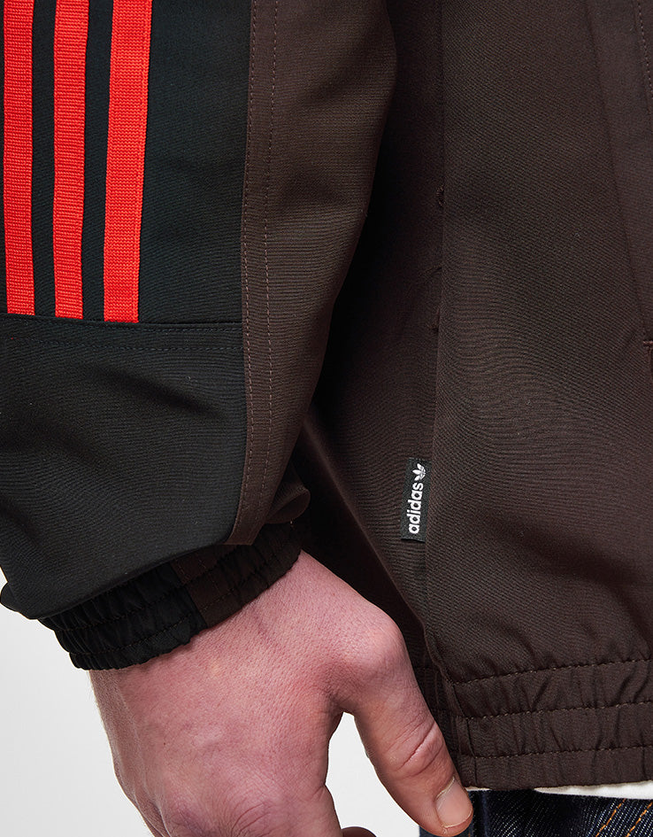 adidas Gatsele Track Jacket - Coffee/White/Black - Image 6