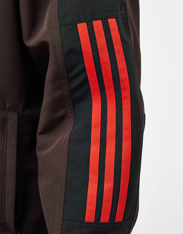 adidas Gatsele Track Jacket - Coffee/White/Black - Image 7