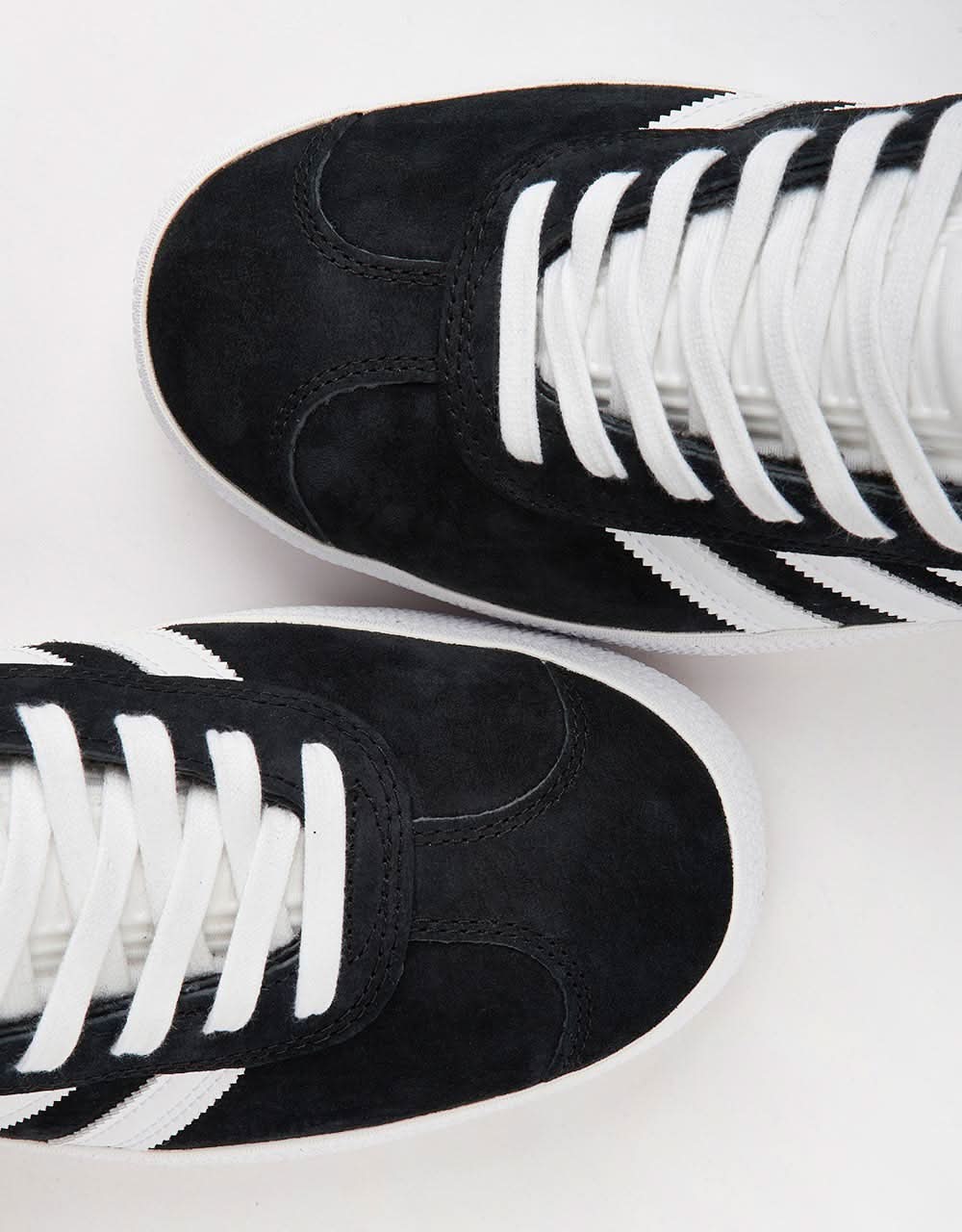 adidas Gazelle ADV Skate Shoes - Core Black/White/Gold Metallic - Image 5