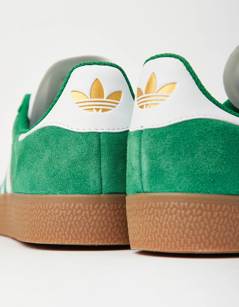 adidas Gazelle ADV Skate Shoes - Green/White/Gold Metallic - Image 5