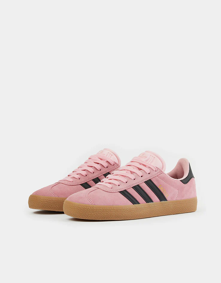 adidas Gazelle ADV Skate Shoes - Light Pink/Core Black/Gum - Image 4