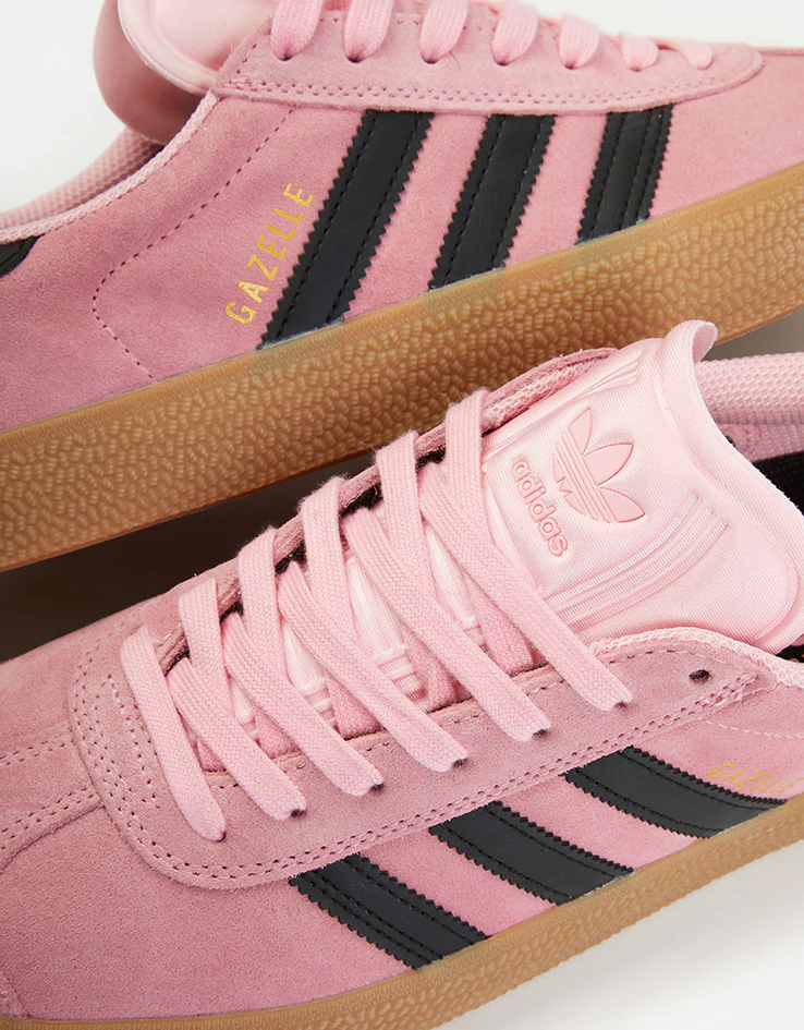 adidas Gazelle ADV Skate Shoes - Light Pink/Core Black/Gum - Image 6