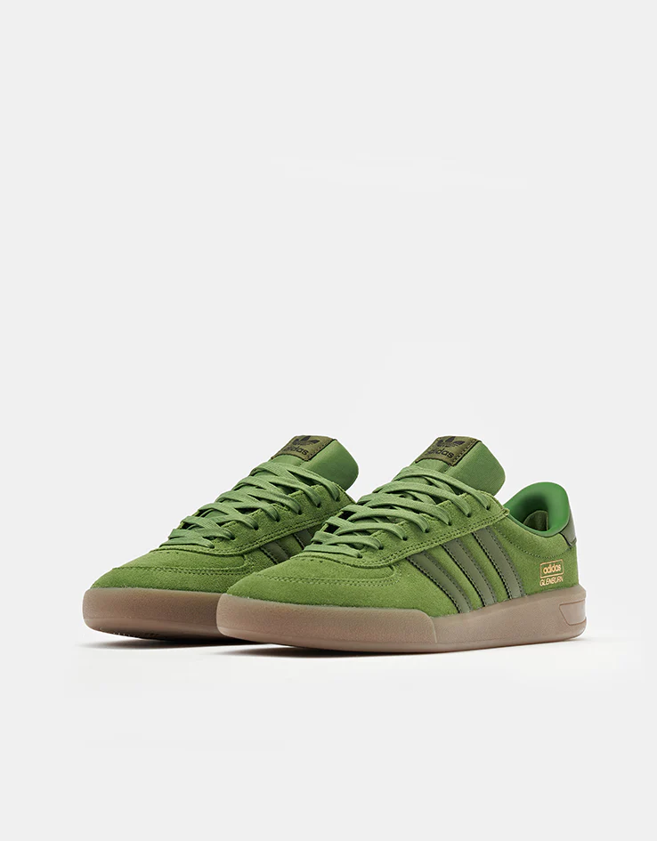 adidas Glenburn Skate Shoes - Crew Green/Wild Pine/Gum - Image 3