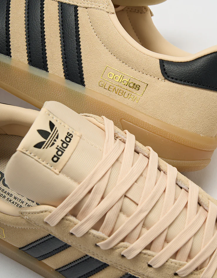 adidas Glenburn Skate Shoes - Sand Strata/Core Black/Gum - Image 5