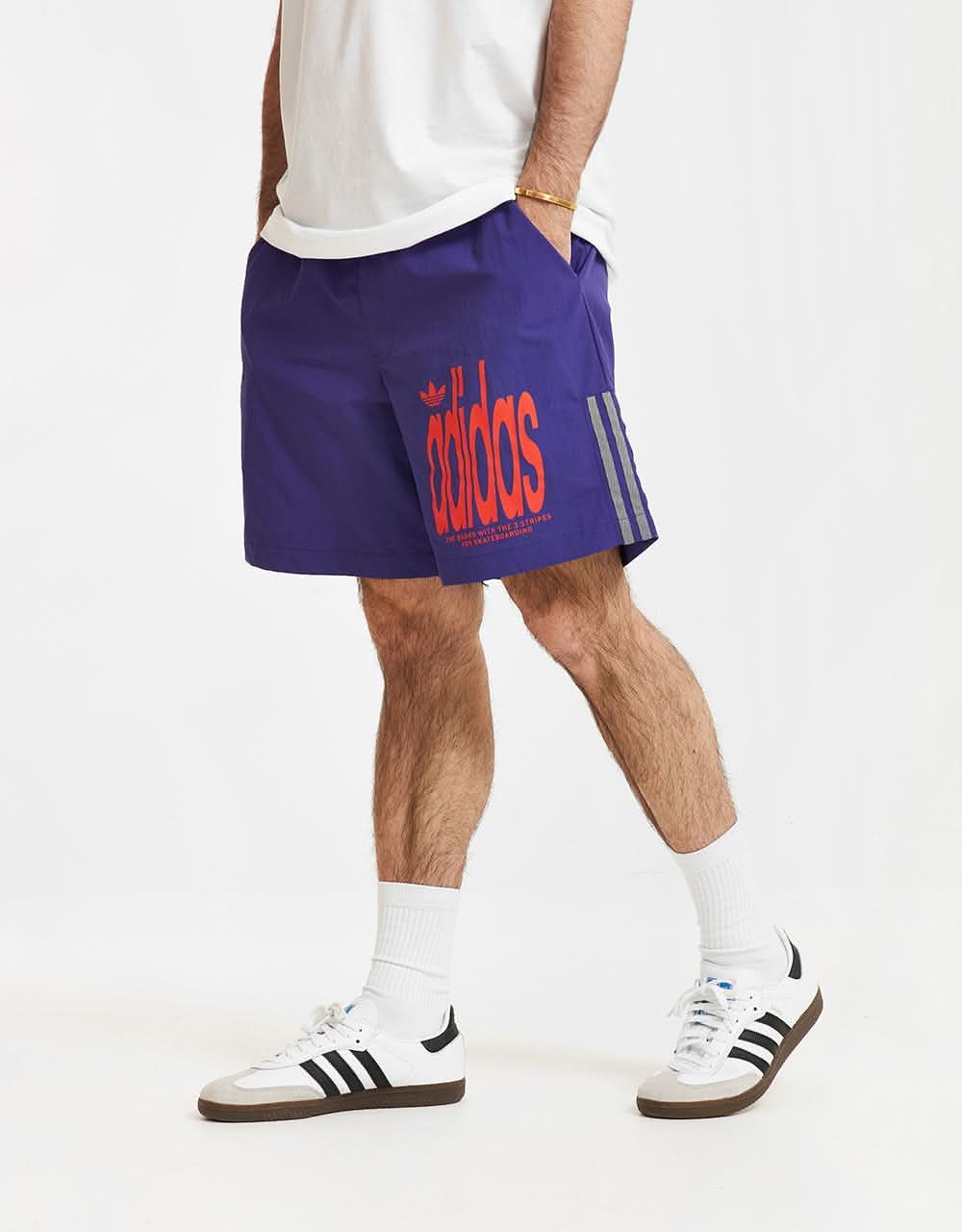 adidas Graphic Water Shorts - Collegiate Purple/Grey Three