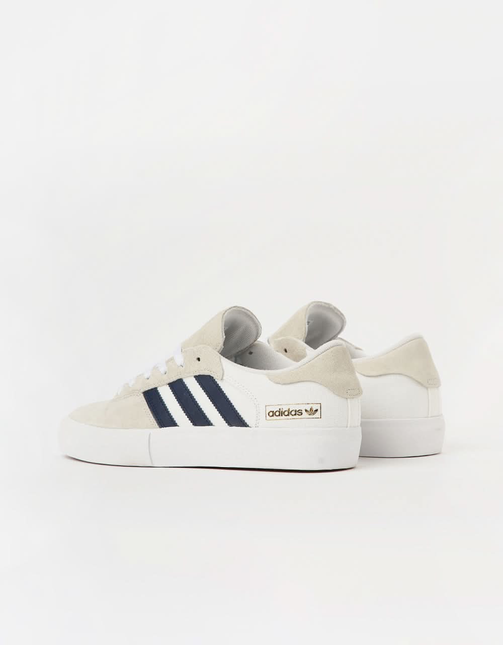 adidas Matchbreak Super Skate Shoes - Crystal White/Collegiate Navy/White - Image 4